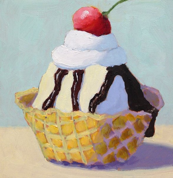 Тортик гуашью