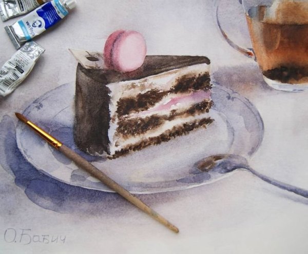 Торт гуашью