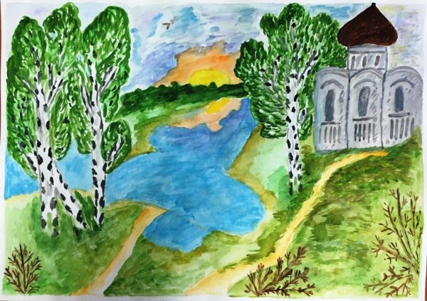 Рисунок на тему природа Божьего мира