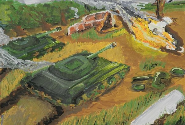 Курская дуга рисунок