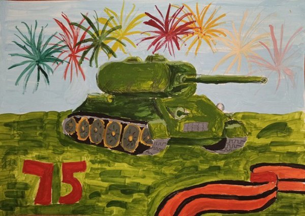 Детские рисунки танка