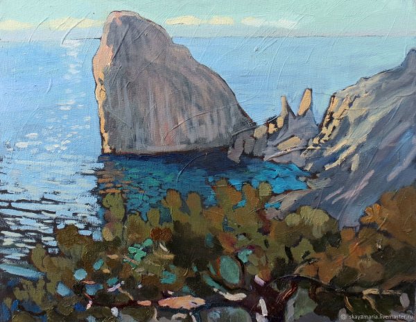 Симеиз скала дива живопись маслом