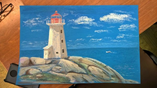 Ялтинский Маяк пастель