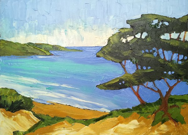 Пейзажи Крыма гуашью