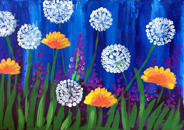 Рисование ушными палочками