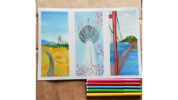 Корейская гуашь