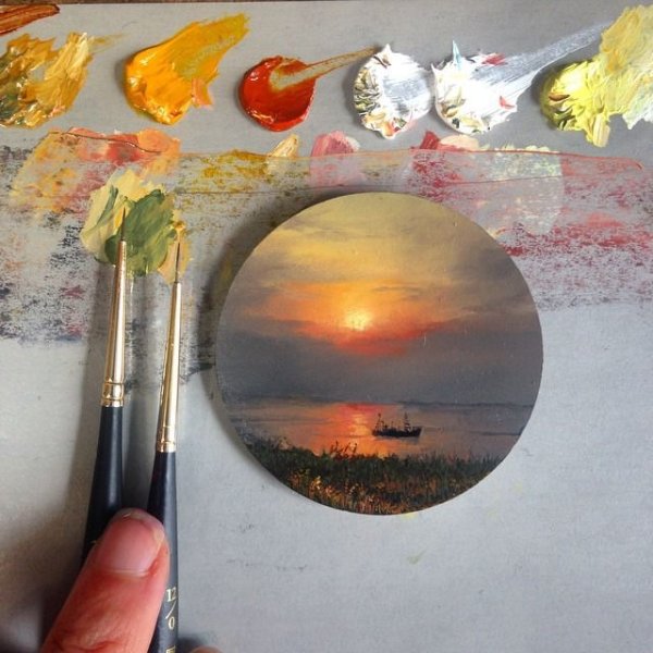 Живописные миниатюры Дины Бродски