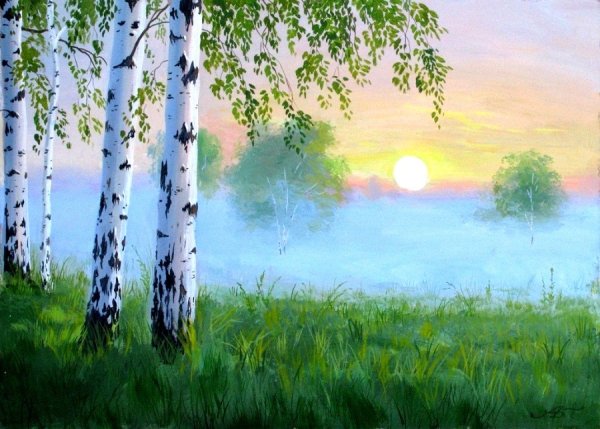 Художник Александр Болотов- летние пейзажи