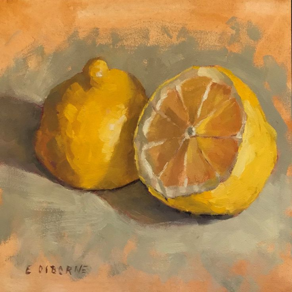 Вишня гуашью