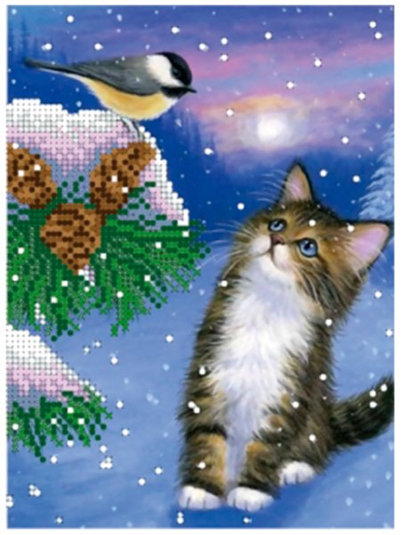 Волшебные зимние коты