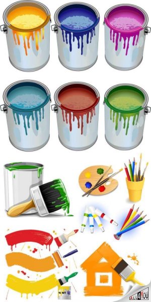 Банки с краской