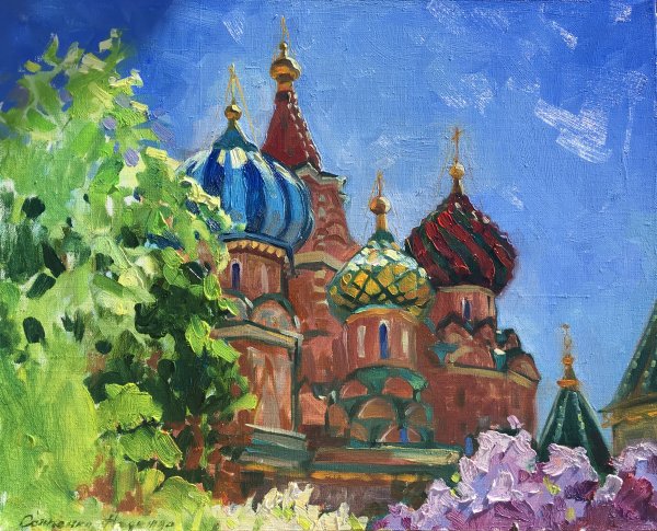 Импрессионизм собор Василия Блаженного