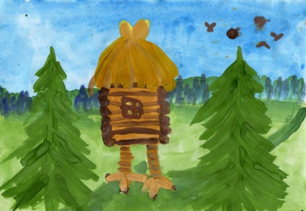 Изба рисунок