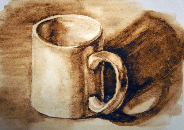 Кружки акварель