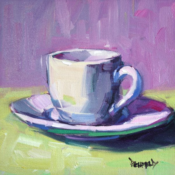 Живопись чашка акварель