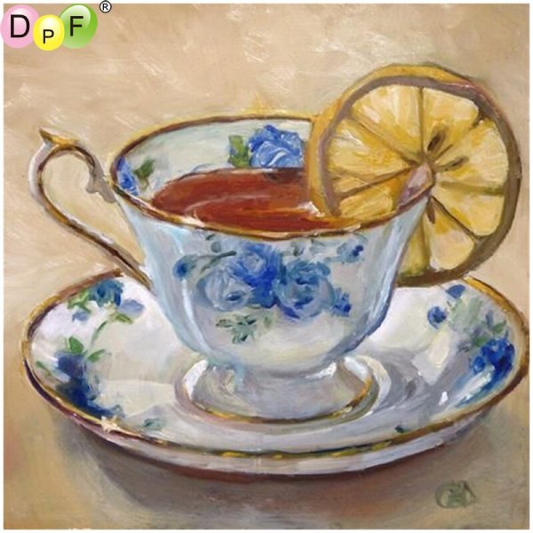 Чашка гуашью