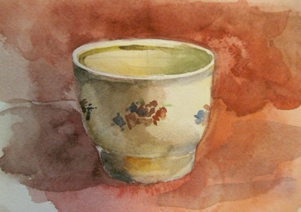 Акварельный Этюд «на морском дне»