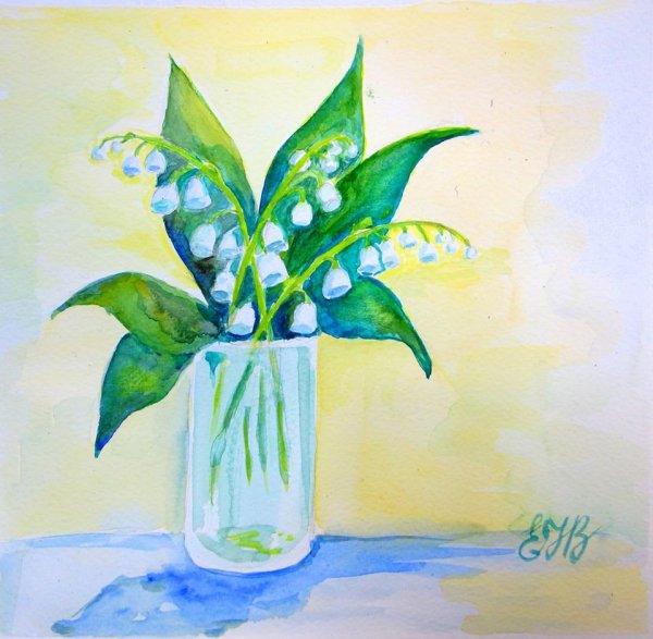 Рисование Ландыши