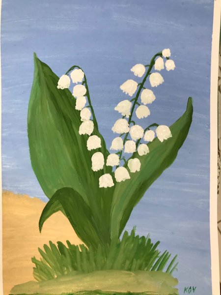 Рисование Ландыши