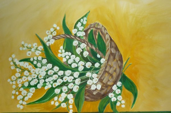 Ландыши в разных техниках