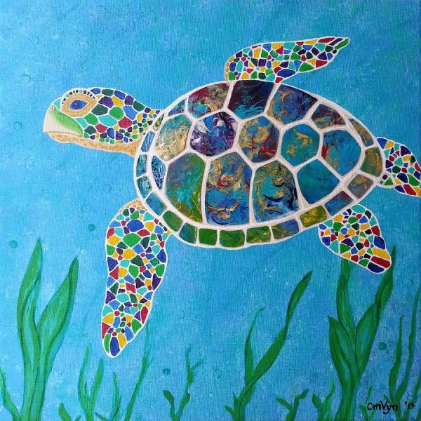 Черепаха Гауди мозаика