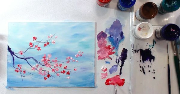 Панельки рисунок гуашью