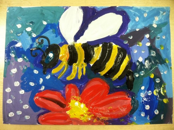 Рисование пчелы в старшей группе