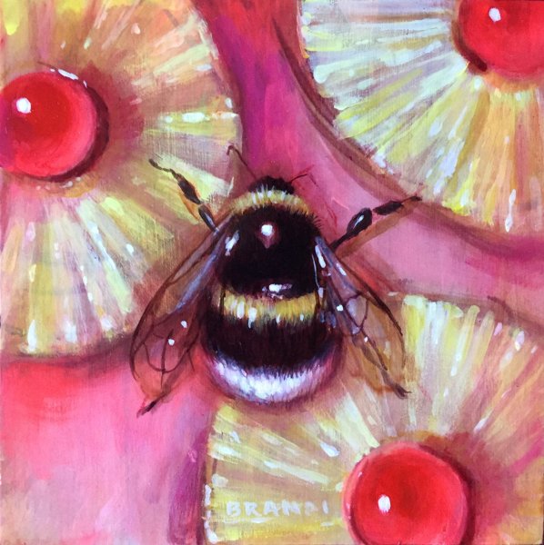 Пчела акрилом