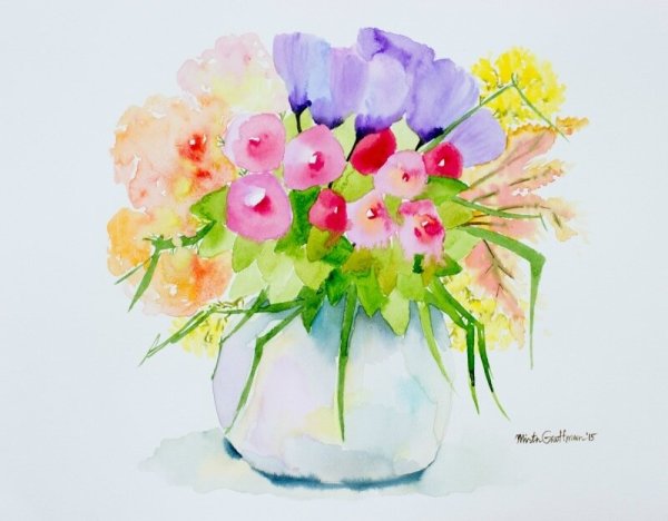 Акварель Мирта гроффман