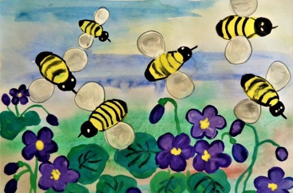 Рисование насекомые старшая группа