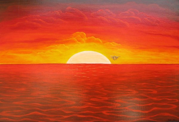 Рассвет рисунок