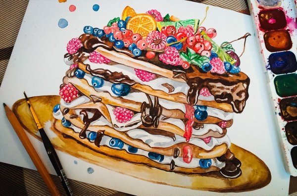 Скетчинг тортик