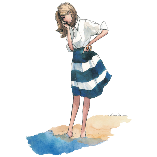 Фигура акварелью