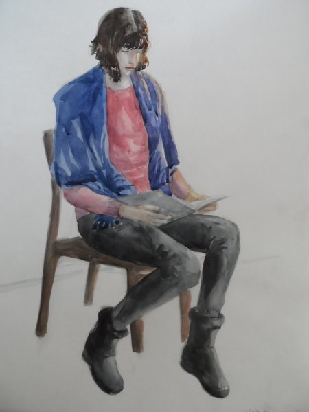 Зарисовки людей цветные