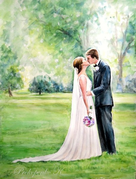 Зарисовки людей акварелью