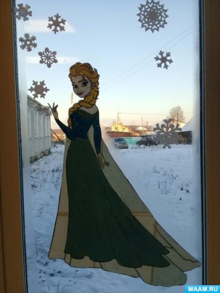 Холодное сердце на окно