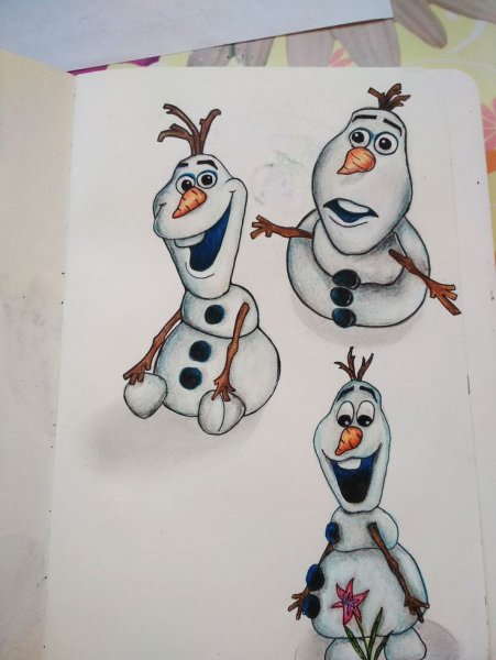 Мультяшные персонажи для скетчбука