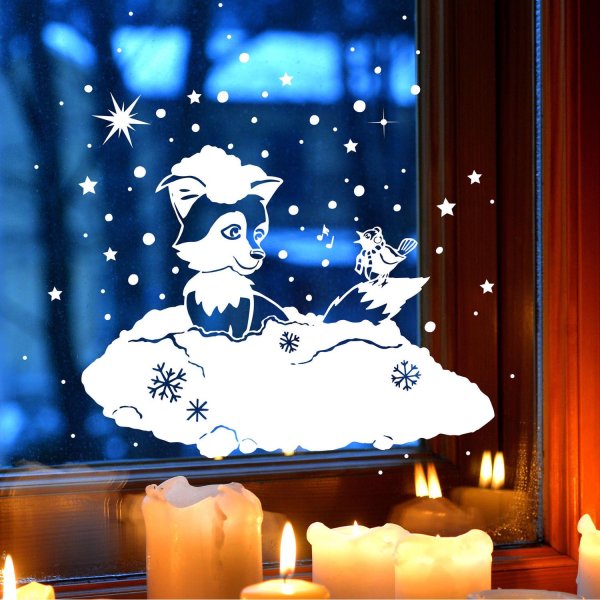 Новогодние сюжеты на окна