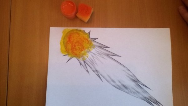 Рисование кометы в ДОУ
