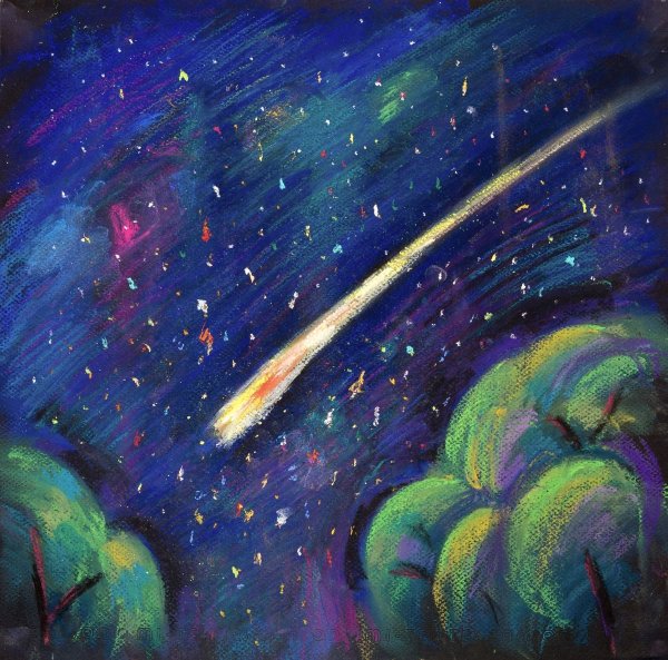 Правополушарное рисование для детей космос