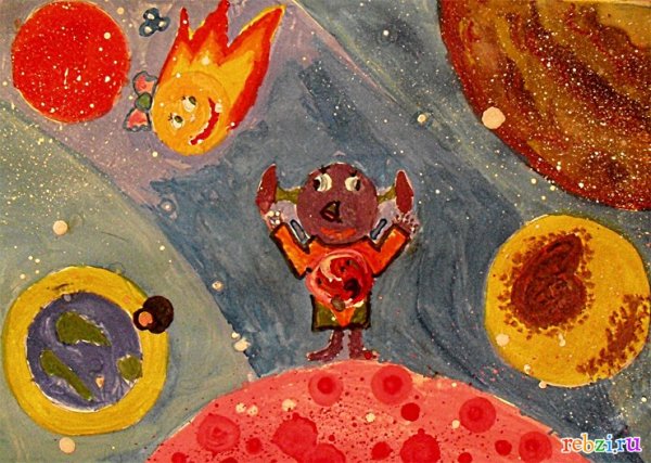 Рисунок на тему космос