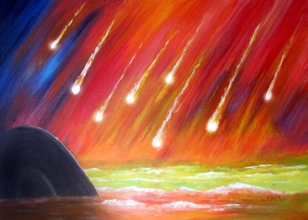 Космос гуашью