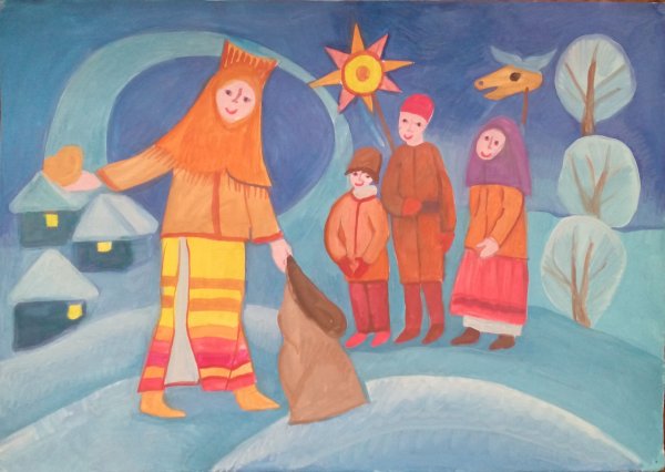 Коляда гуашь