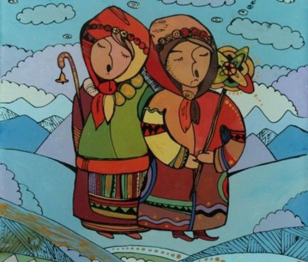 Рисунок на тему колядки