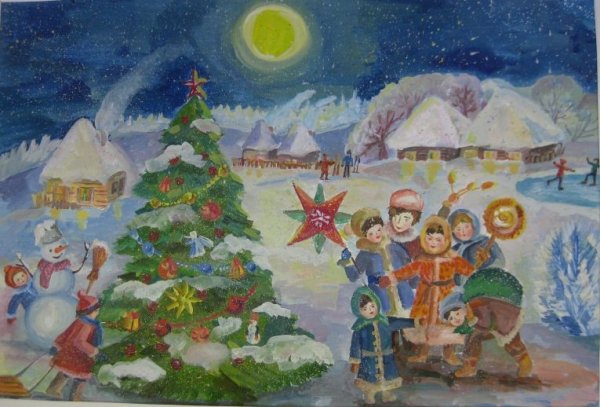 Рисунок на тему колядки