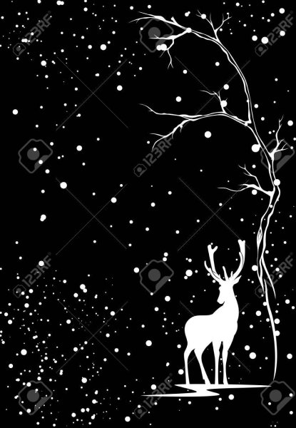 Новогодние рисунки на окнах белой гуашью