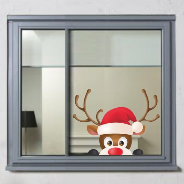 Олень на окно