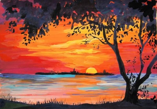 Рисование Сакуры