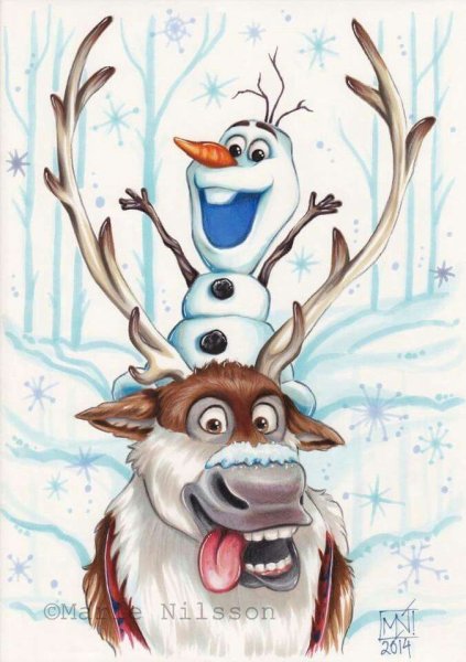 Олень Свен и Олаф