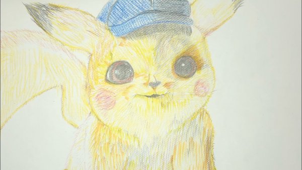 Пикачу рисунок гуашью